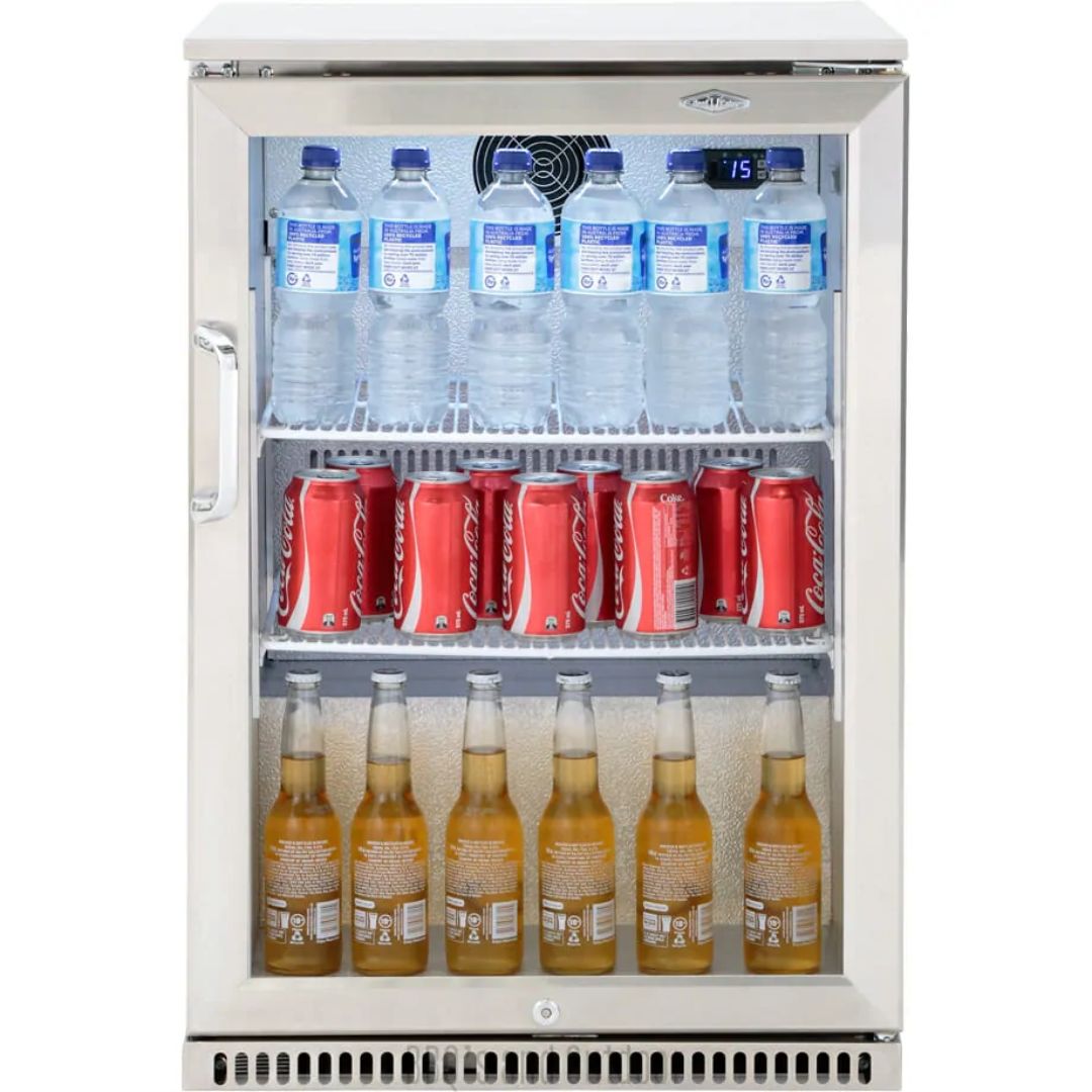 Beefeater Alfresco Stainless Steel Single Door 120L Fridge