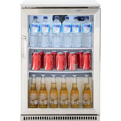ZZ Beefeater Alfresco Stainless Steel Single Door 120L Fridge