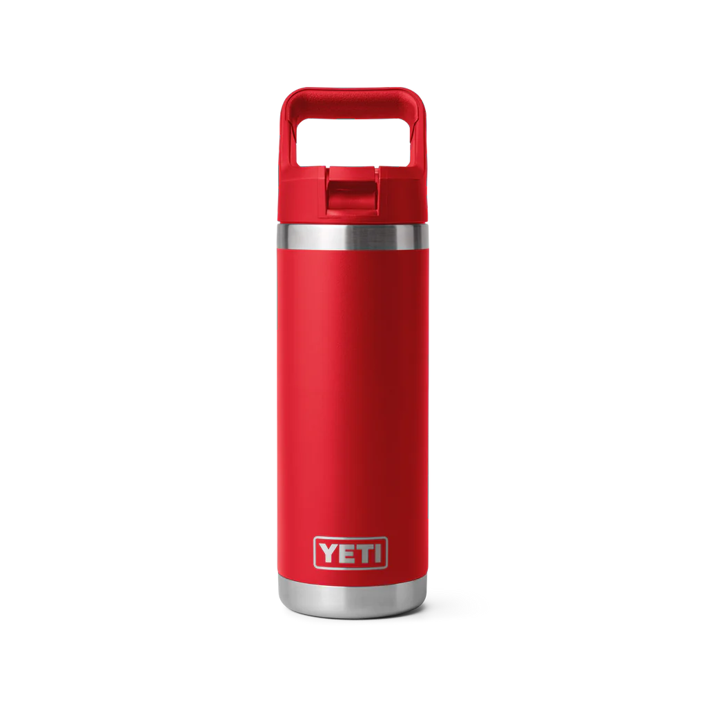 Yeti Rambler 18oz Bottle with Straw Lid | Canyon Red