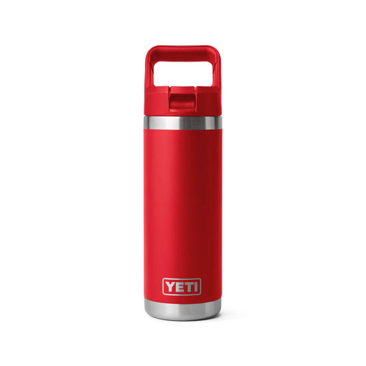 Yeti Rambler 18oz Bottle with Straw Lid | Canyon Red