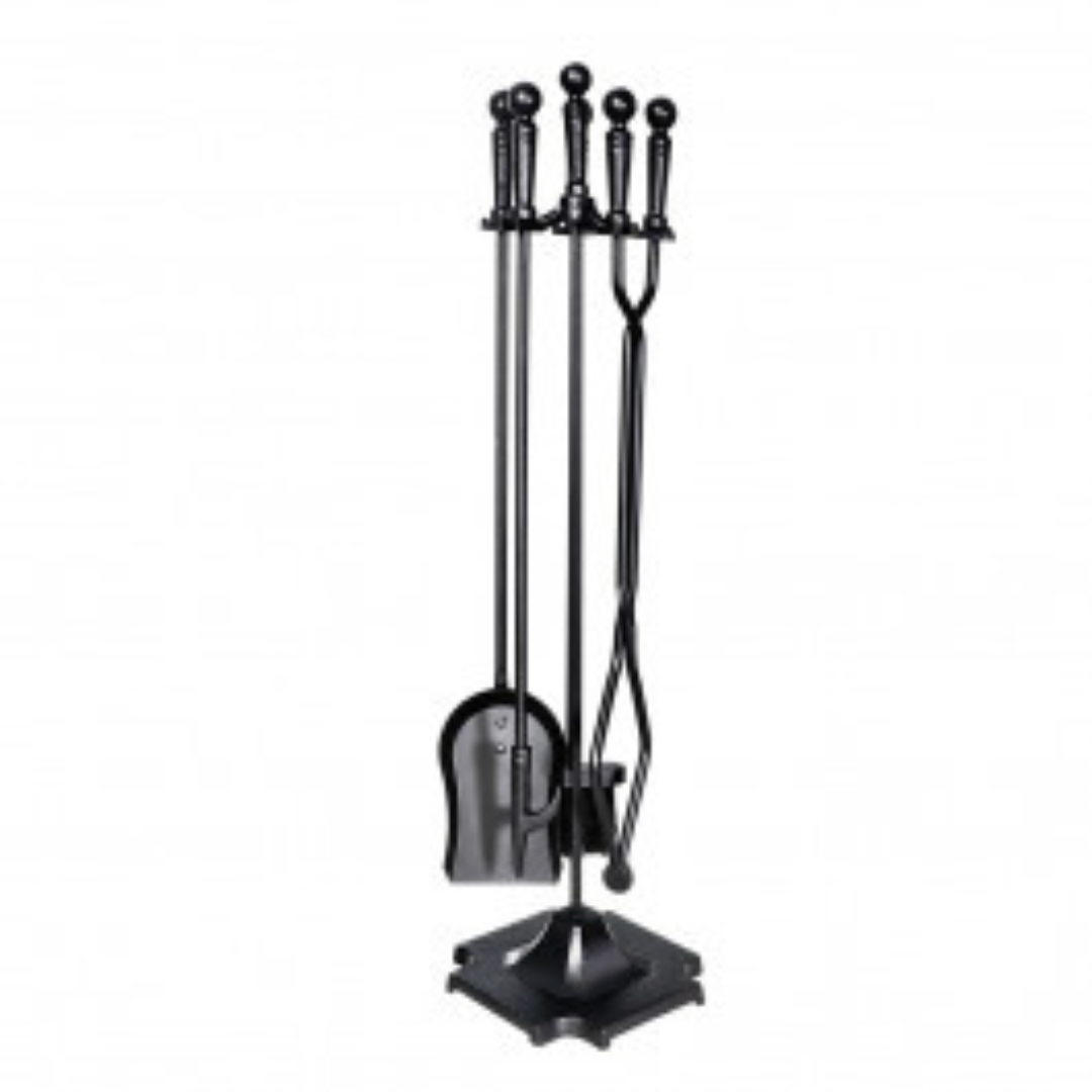 Meltoncraft 5pc Wrought Iron Fire Tool Set