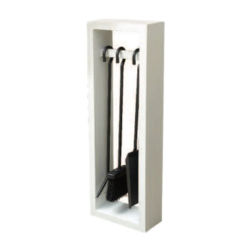 Meltoncraft 3 PC White Fire Tool Set - 66cm