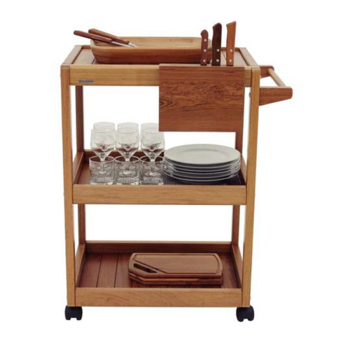 Tramontina BBQ Serving Cart Jatoba