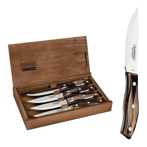 Tramontina 4pce Churrasco Rio steak Knife Set
