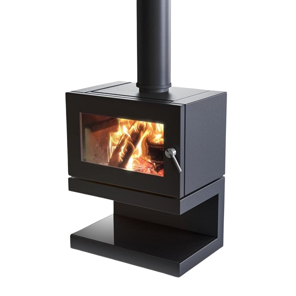 Blaze 600 Freestanding Wood Heater on Cantilever Base with Fan