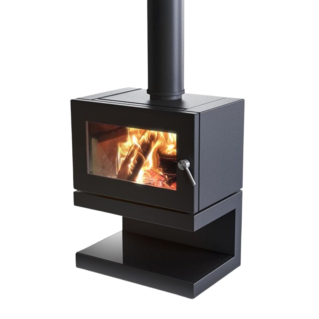 Blaze 600 Freestanding Wood Heater on Cantilever Base with Fan