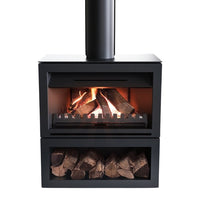 Nectre N900 Freestanding Wood Heater Inc Base, Flue Kit and Fan