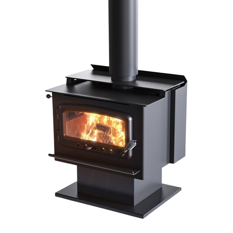 Load image into Gallery viewer, Nectre Mega Freestanding Wood Heater On Pedestal
