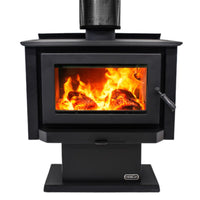 Kemlan Tempo 3 V2 Freestanding Wood Heater on Pedestal