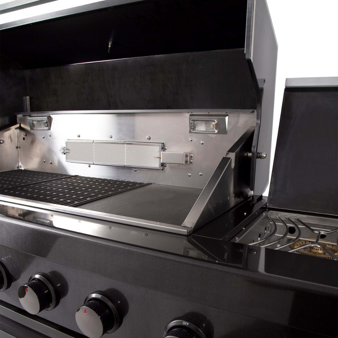 Gasmate Nova 6 Burner Built In BBQ with Side Burner