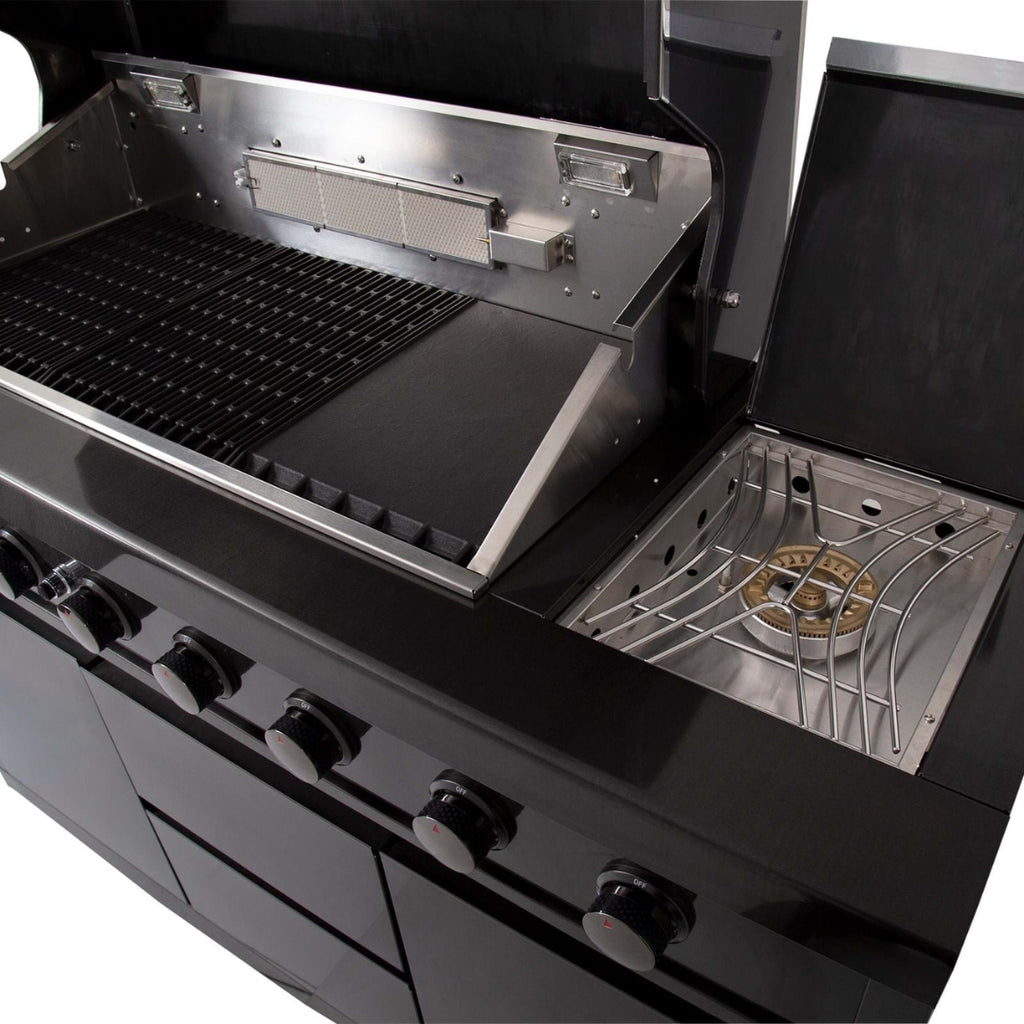 Gasmate Nova Graphite 6 Burner BBQ With Side Burner